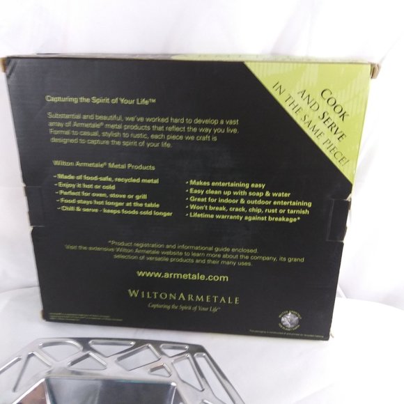 Wilton Armetale  12" Symphony Hexagonal Server New - Picture 3 of 11